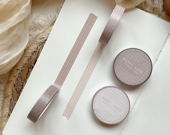 neutral mini grid washi tape | masking tape , washi tape, grid washi tape