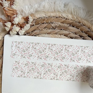 ruban washi aux fraises, ruban de masquage, ruban washi floral, ruban washi de papeterie de journalisation, ruban washi simple