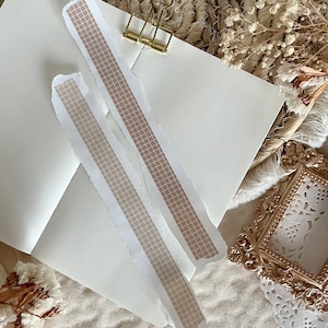taśma washi w neutralnej siatce do kronikowania i penpalingu, taśma washi w stylu vintage
