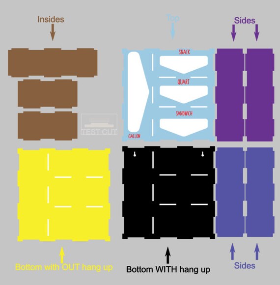 Blueprints & Patterns Kits & How To Storage Bag Organizer SVG Home