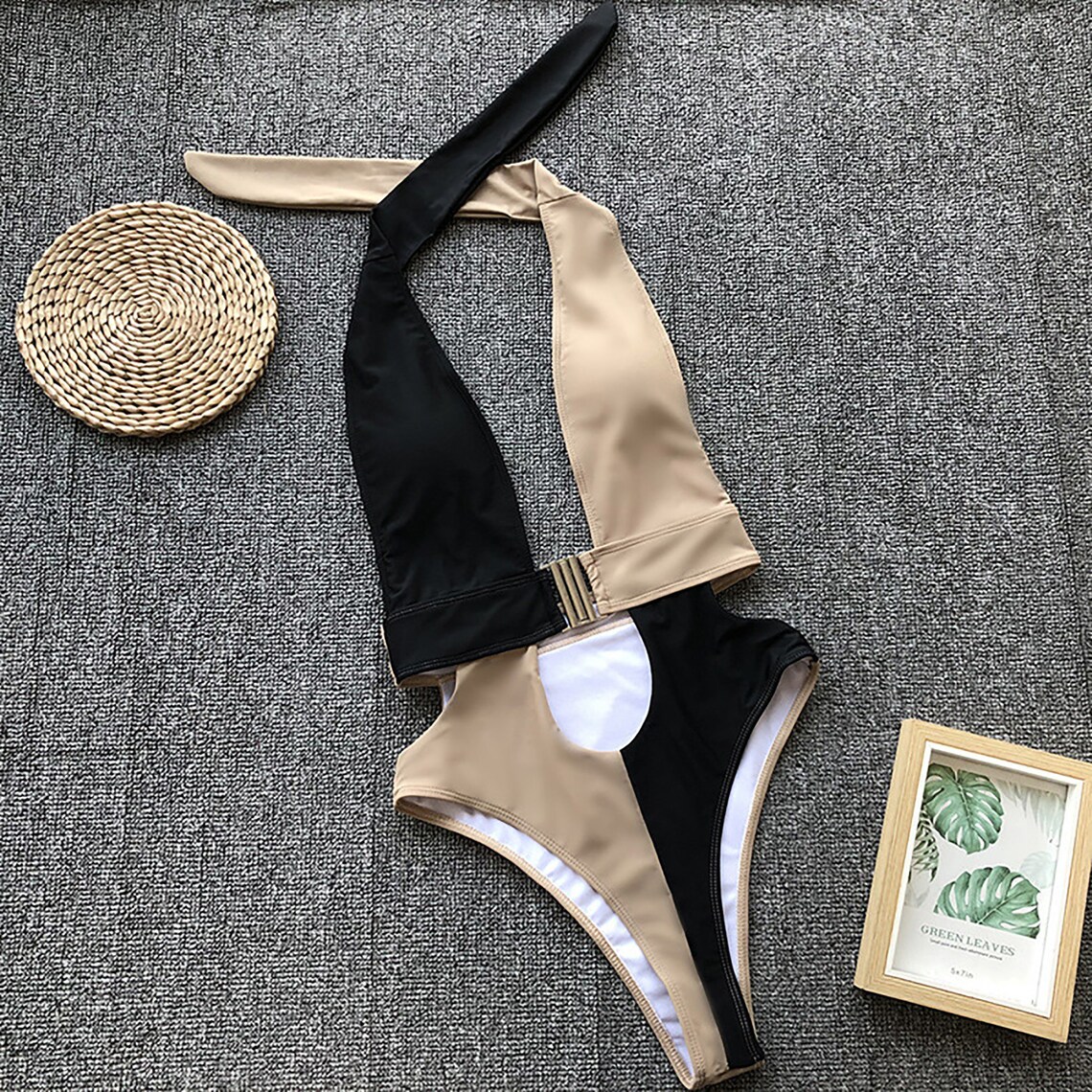 Swimsuits For Women One PieceSexy Halter Swimsuit Beach Etsy