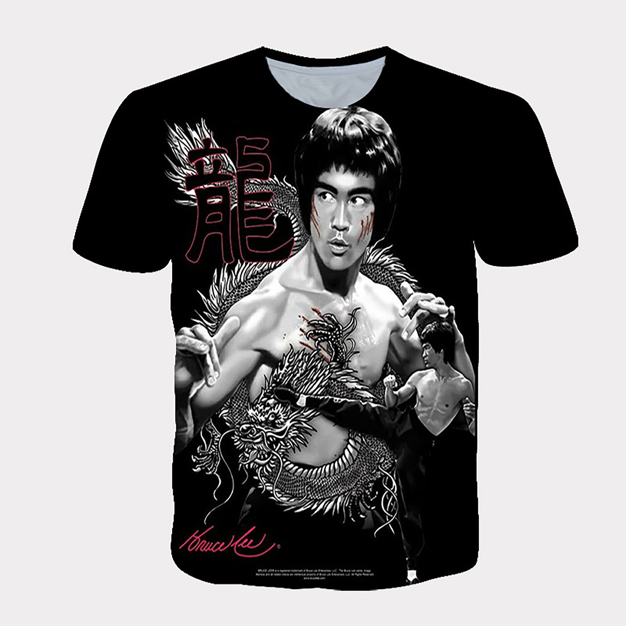 Bruce Lee TShirt Personalisiertes Bruce Lee Muster Top Etsy
