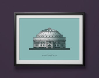 Royal Albert Hall Kensington London Limited Edition Architecture Print