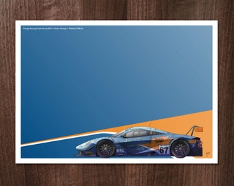 McLaren 720S 'Orange Racing' - Art Print