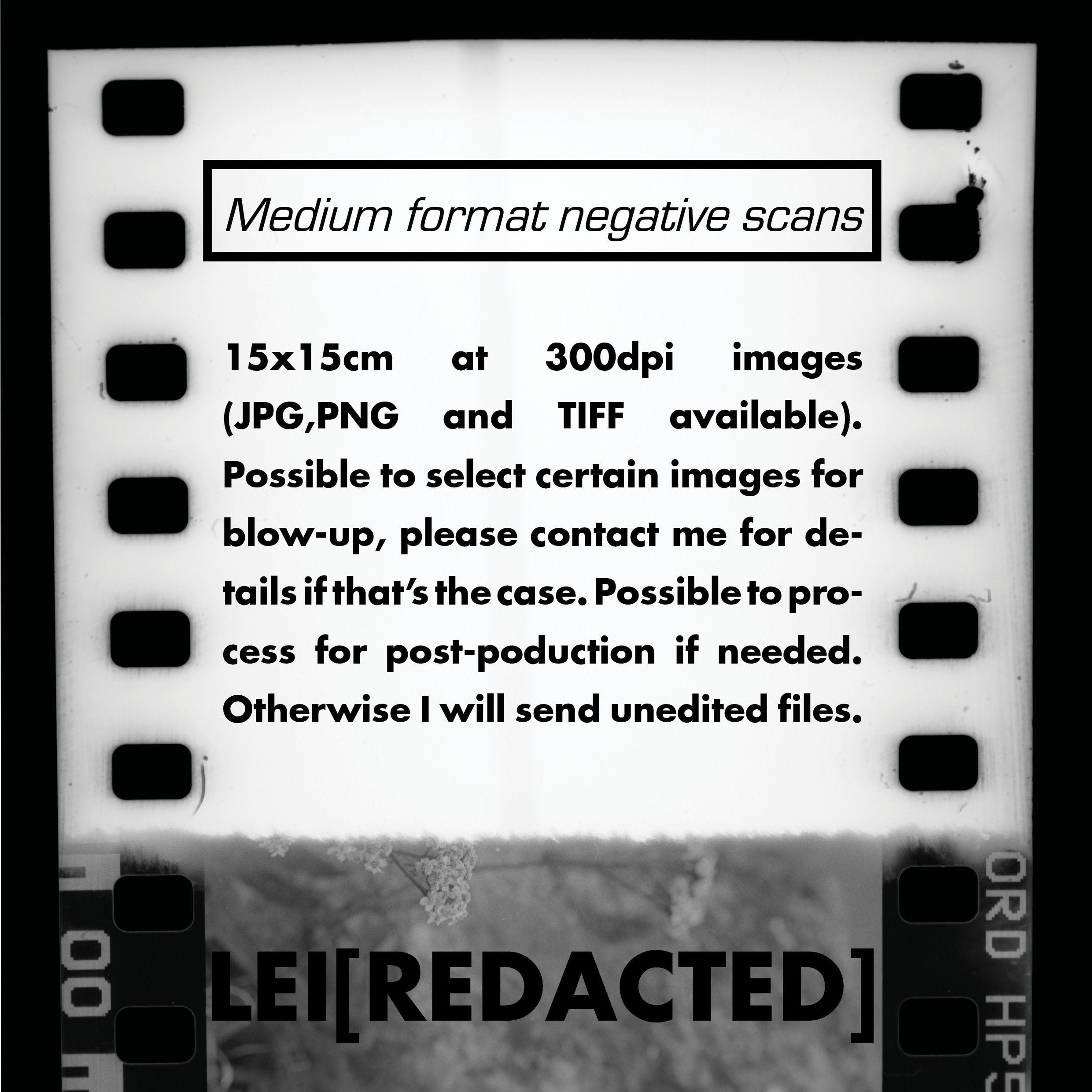 Medium Format 120 Negatives Scans Color and B&W Etsy