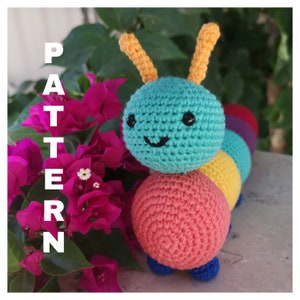 CATERPILLAR WILLY Amigurumi Pattern, Crochet Pattern, Caterpillar Crochet Pattern, PDF Crochet Pattern, Amigurumi Caterpillar Pattern, Toy