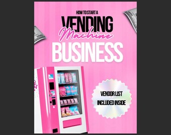 Verkaufsautomaten Business Guide: Blueprint für negatives Einkommen (PDF) | Sofortdownload| Basteln| Arbeite für dich selbst| Unternehmer