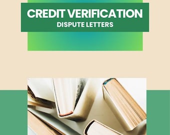 Verifikation Dispute Bundle | Ungeprüfte Kontobuchstaben | Kreditreparatur PDF | Fix Fehler melden | Bonität erhöhen DIY Paket