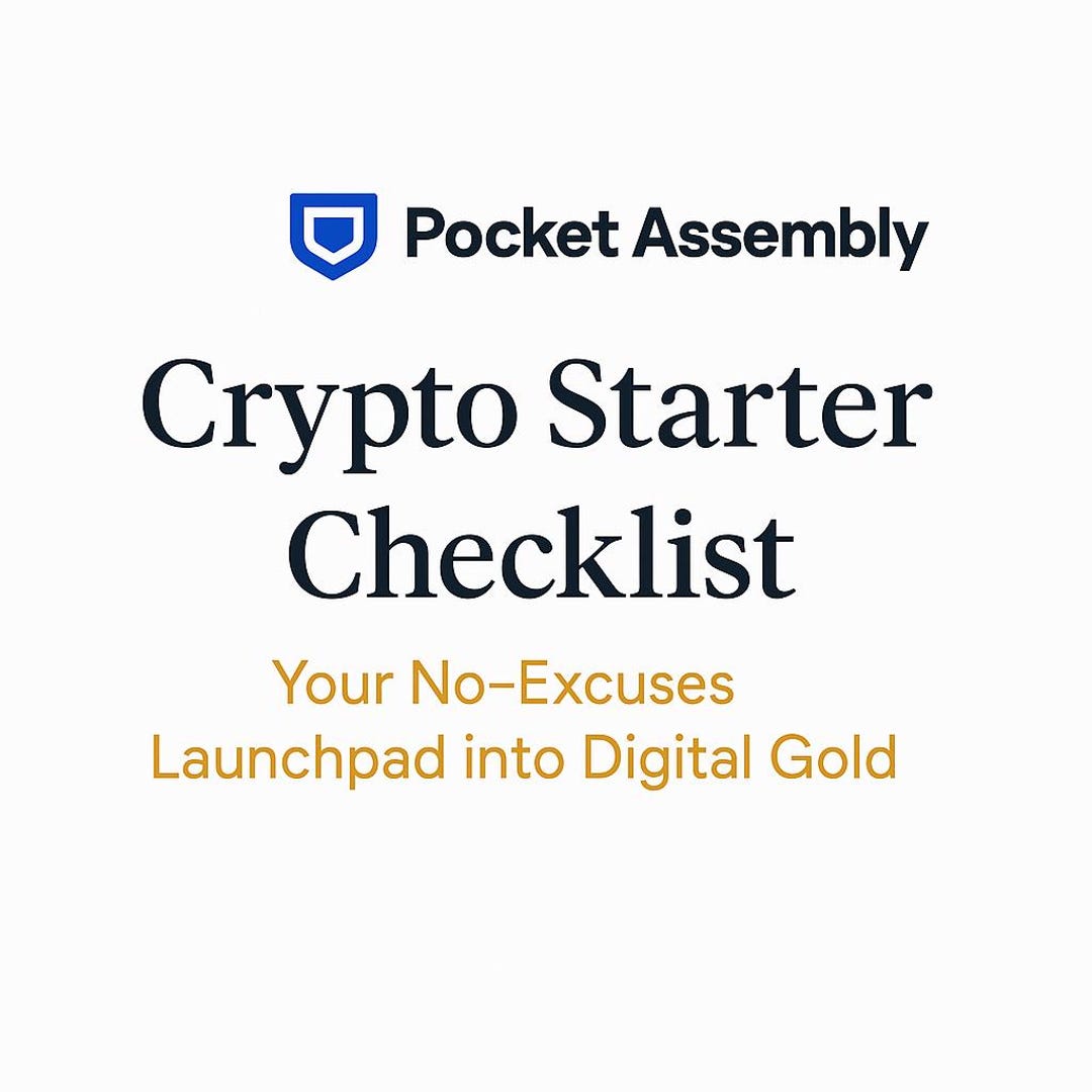 Crypto Starter Checklist – Beginner PDF | Cryptocurrency Guide Made Simple  | Digital Download | DIY - Etsy