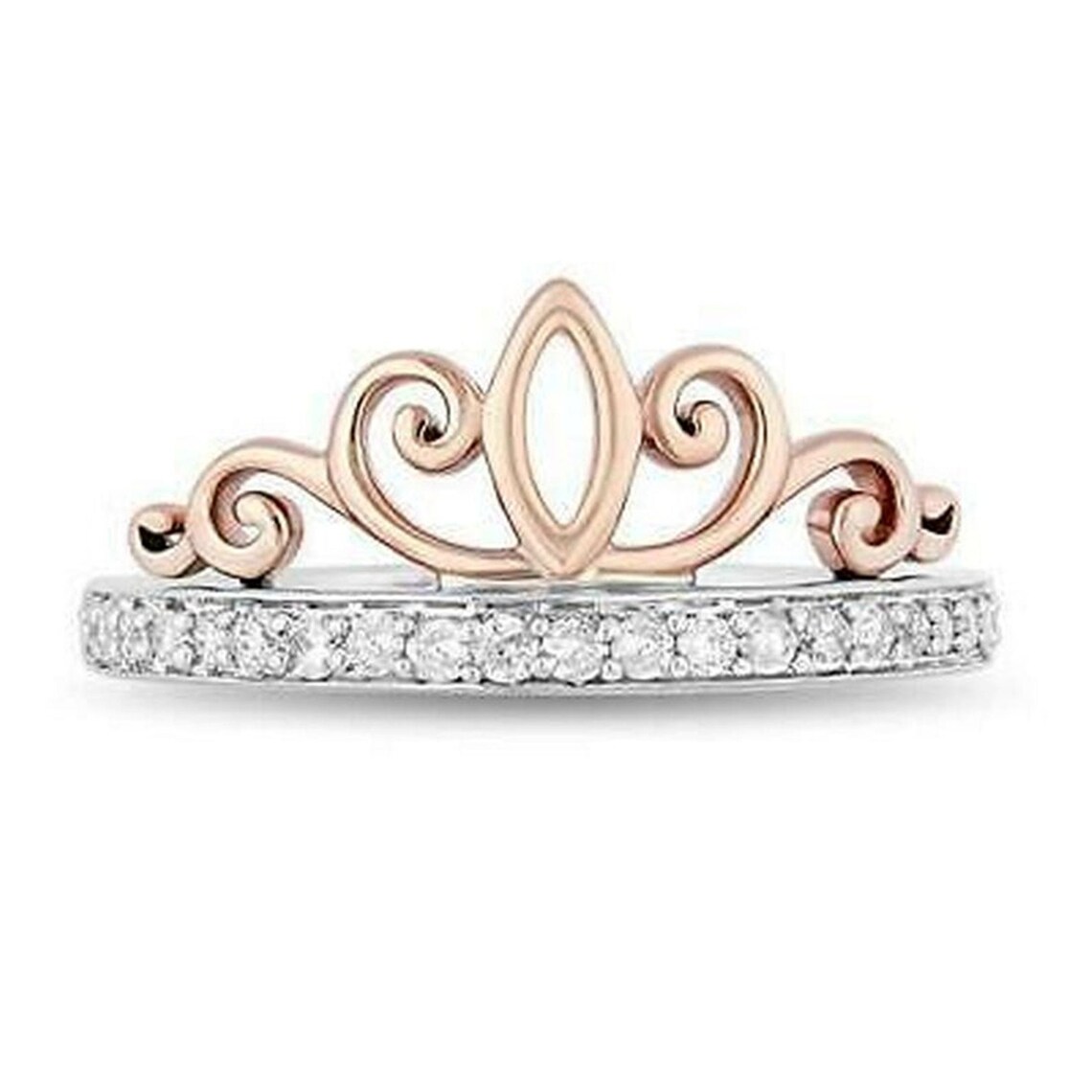 Enchanted Disney Majestic Princess Tiara Ring Engagement Ring Etsy