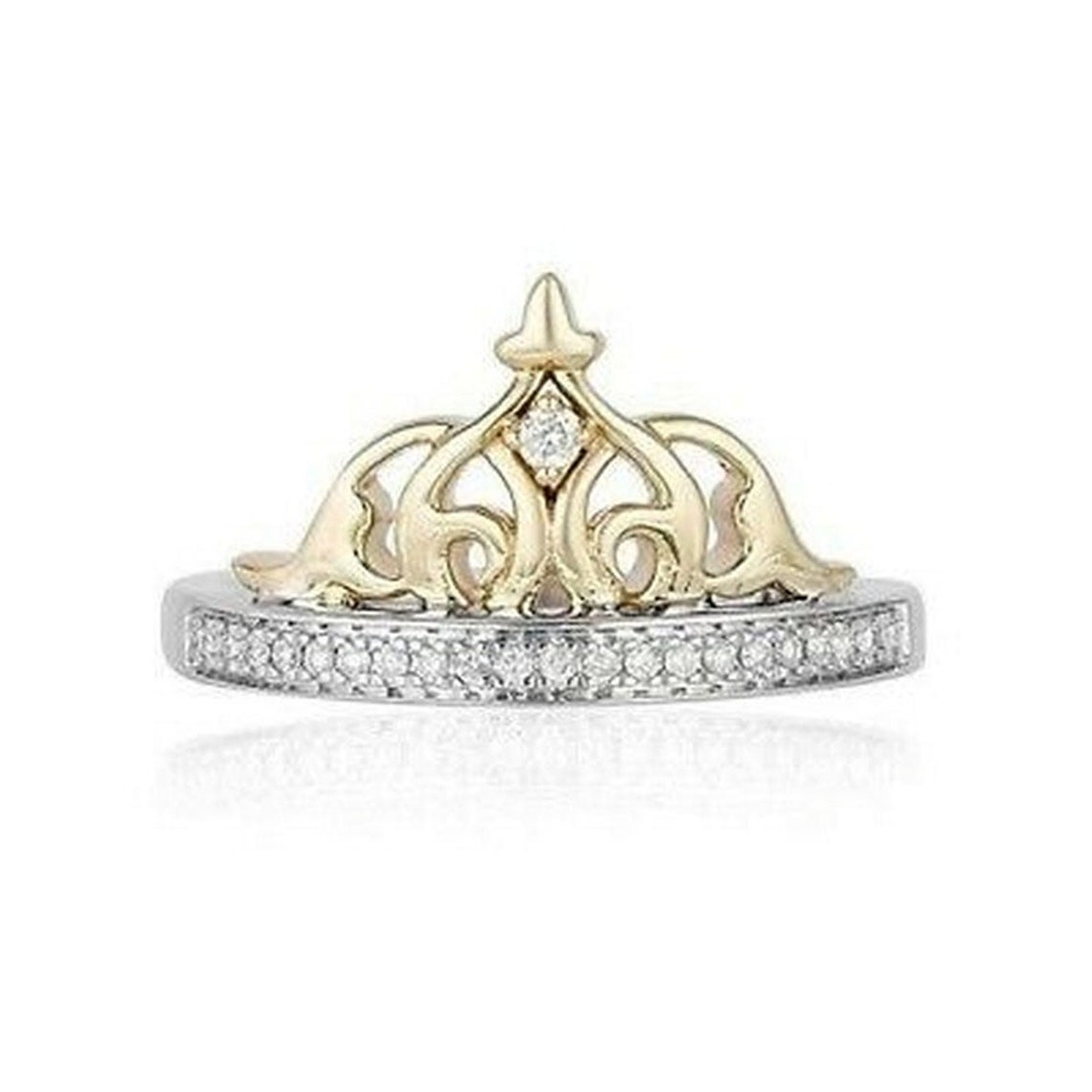 Enchanted Disney Jasmine Tiara Ring Gift Engagement Ring 925 Etsy