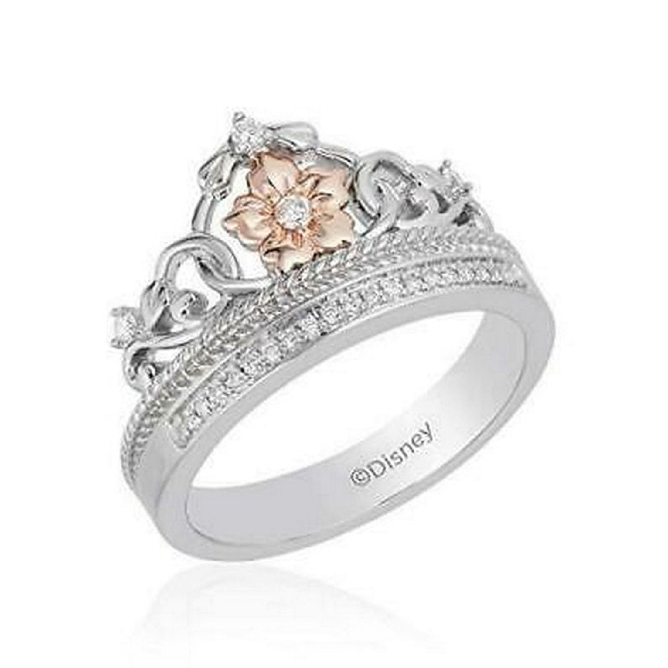 Enchanted Disney Ring Rapunzel Tiara Ring Love Engagement Ring Etsy