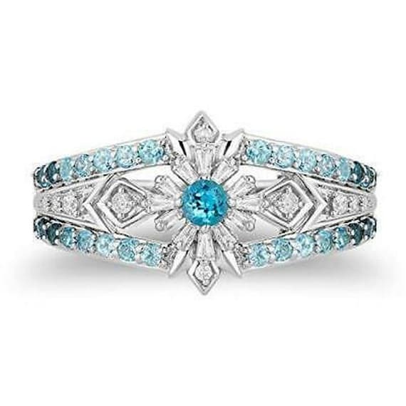 Disney Elsa Inspired Diamond Snowflake Ring in Sterling Silver 1/4 CTTW |  Enchanted Disney Fine Jewelry