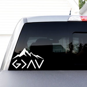 God is Greater than the highs and lows, god is greater decal, god is greater  decal, car decal, laptop decal, tumbler decal, religious decal