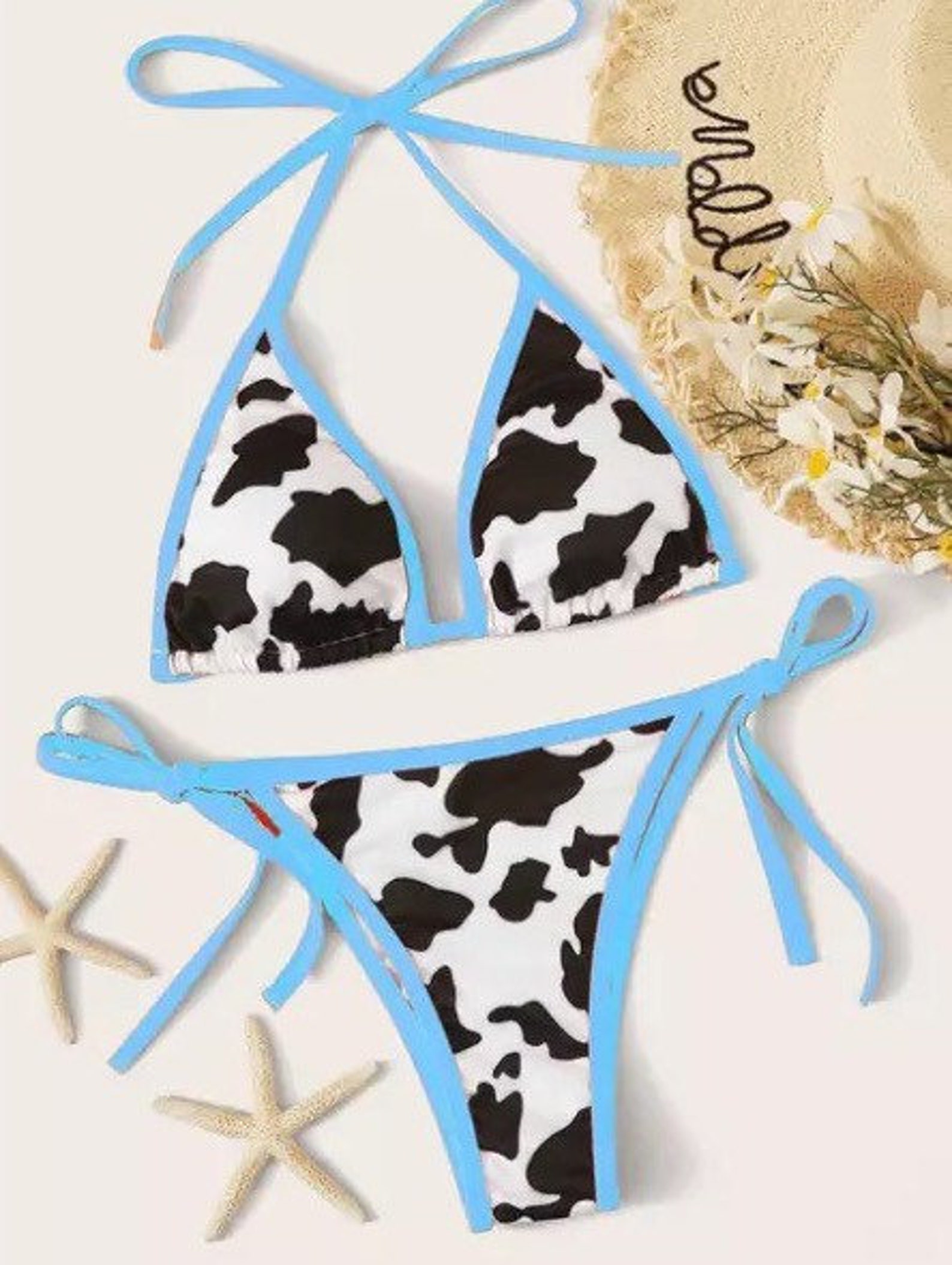 cow print bikini