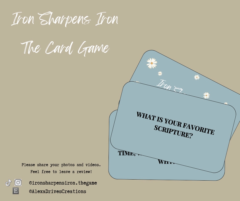 Iron Sharpens Iron {Card} Iron Sharpens Iron {Card}