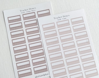 Small Habit Tracker Planner Stickers - Journaling Stickers - Bujo Stickers - Weekly Habit Tracker Stickers