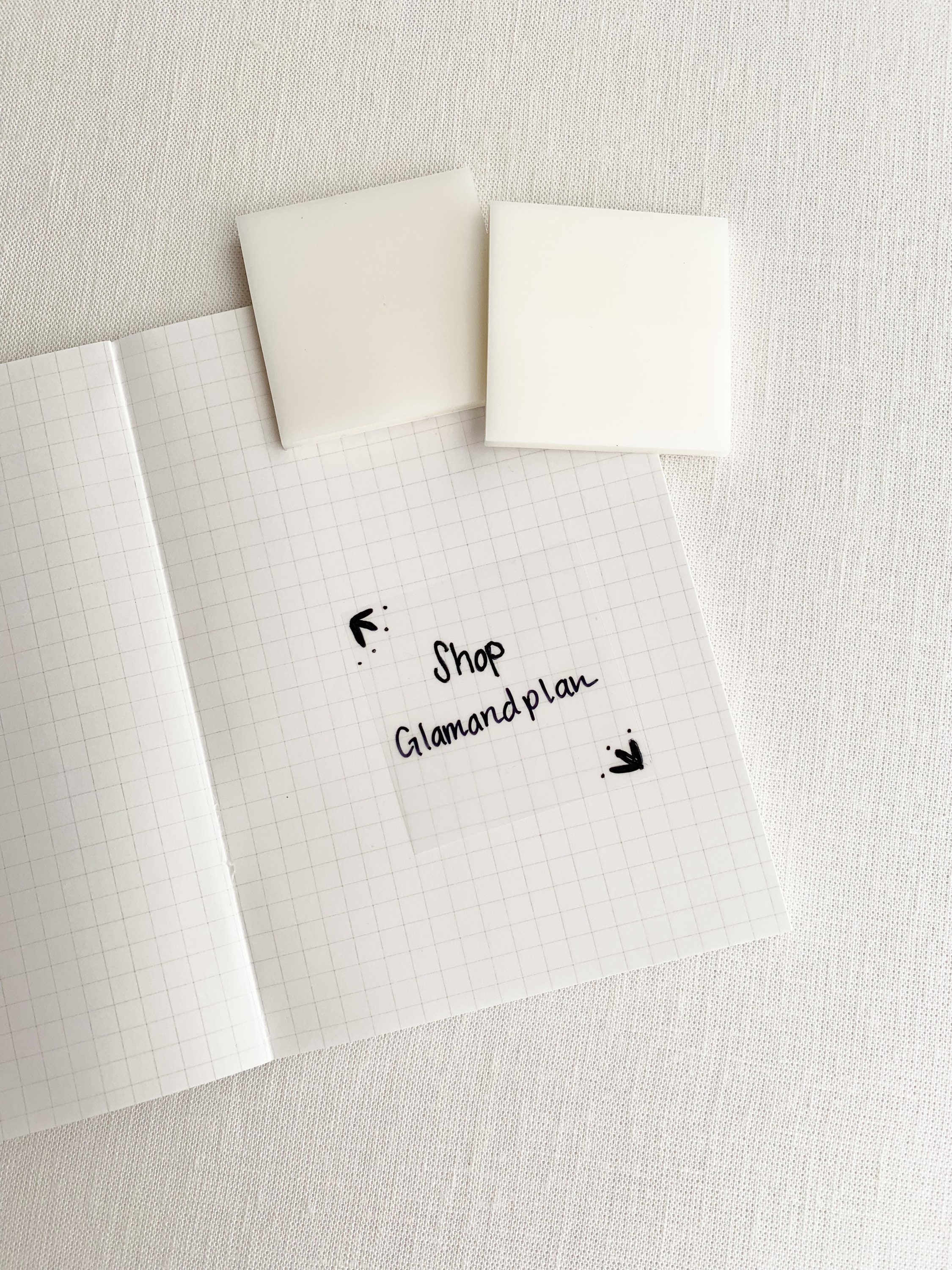 White Mini Sticky Notes Planner Supplies Planning/journaling Sticky Notes  Planner Accessories Minimal 