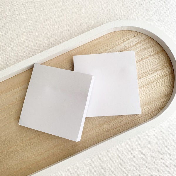 White Sticky Notes - Planner Supplies - Planning/Journaling - Sticky Notes - Planner Accessories - Minimal Stationary