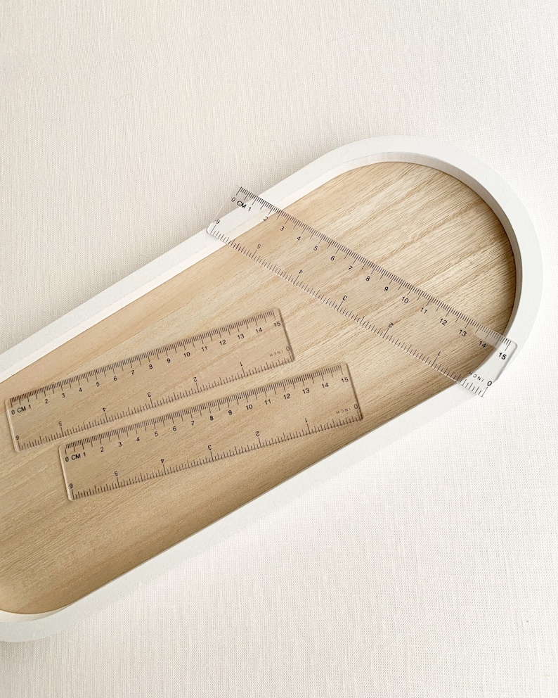 Largest Ruler Clear Transparent Acrylic Ruler - Planner Supplies - Planning ...