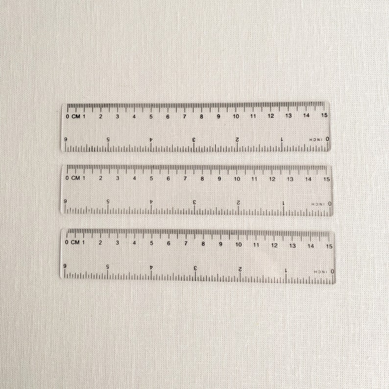 Clear Transparent Acrylic Ruler - Planner Supplies - Planning ...