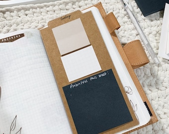 Warm Tone Hobonichi Weeks Today Tabbed Dashboard - Planner Dashboards - Dividers - Brown Planner Dashboards