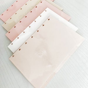 Mini Hp Tab Dividers Ring Planner (set of 6) - Discbound Planner Inserts - Neutral Tones - Minimal Planner