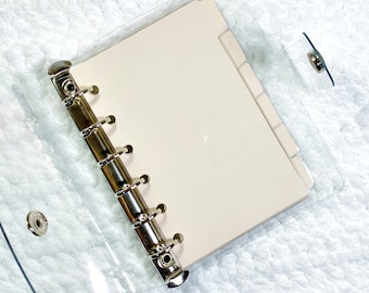 Tab Dividers Ring Planner (set of 6) - Pocket Planner Inserts - Neutral Tones - Minimal Planner