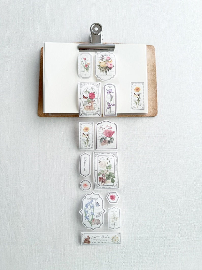 Floral Washi Sticker Roll - Garden Planner, Journal Stickers - Etsy