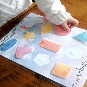 Learning Shapes Preschool Printable, Shape Builder Puzzle, Tracing Busy Book, Homeschool Printable, Kindergarten Worksheet Download PDF image 5