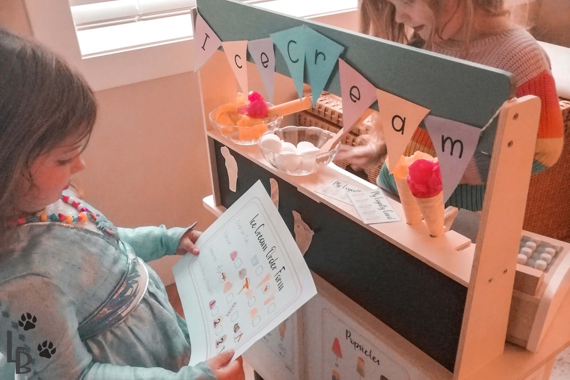 Ice Cream Pretend Play PDF Role Play Download Ice Cream Etsy