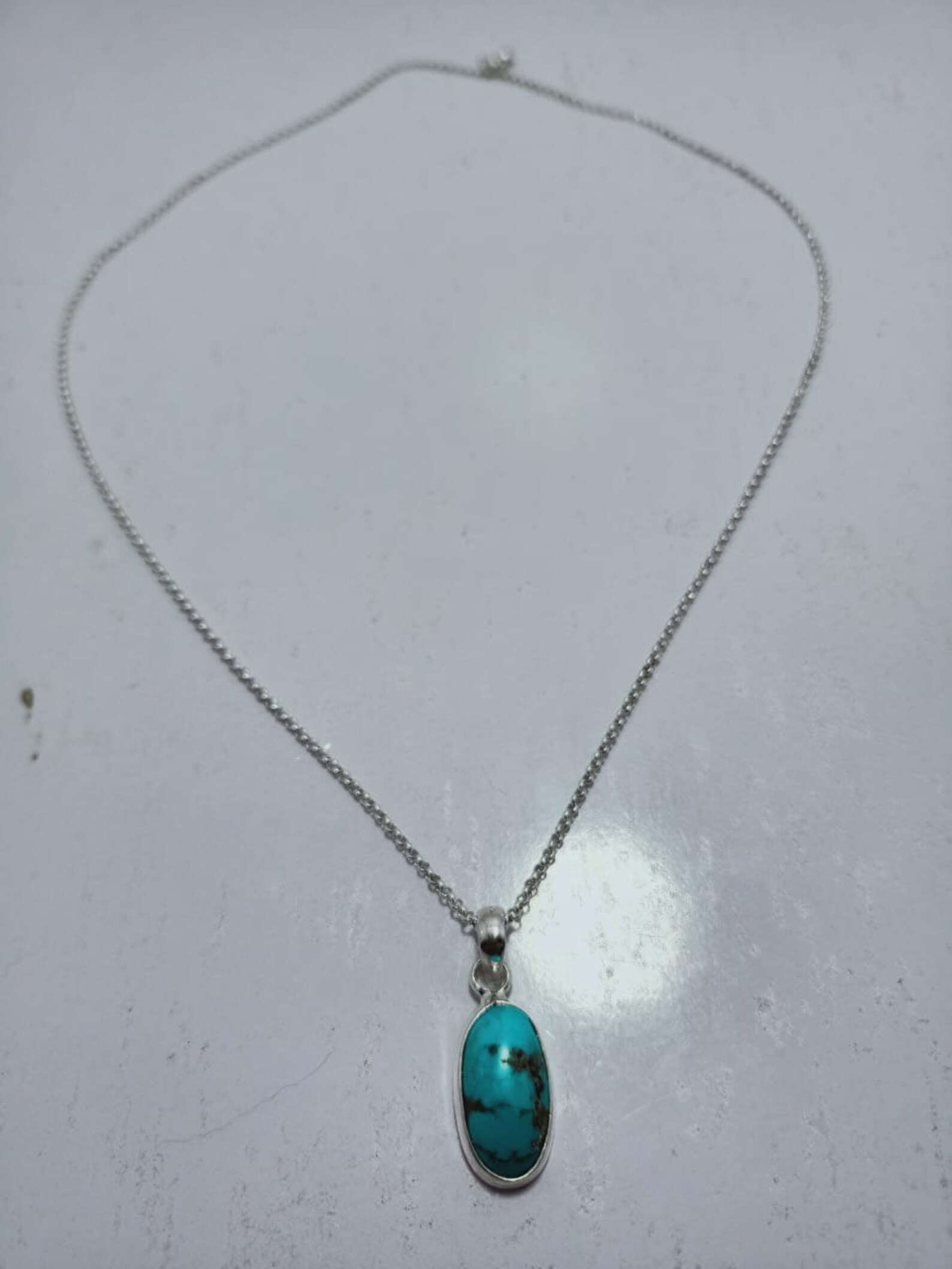 Las Mejores Ofertas En Collar De Piedras Preciosas De Color Turquesa Plata Esterlina Collares Y Colgantes Finos | EBay