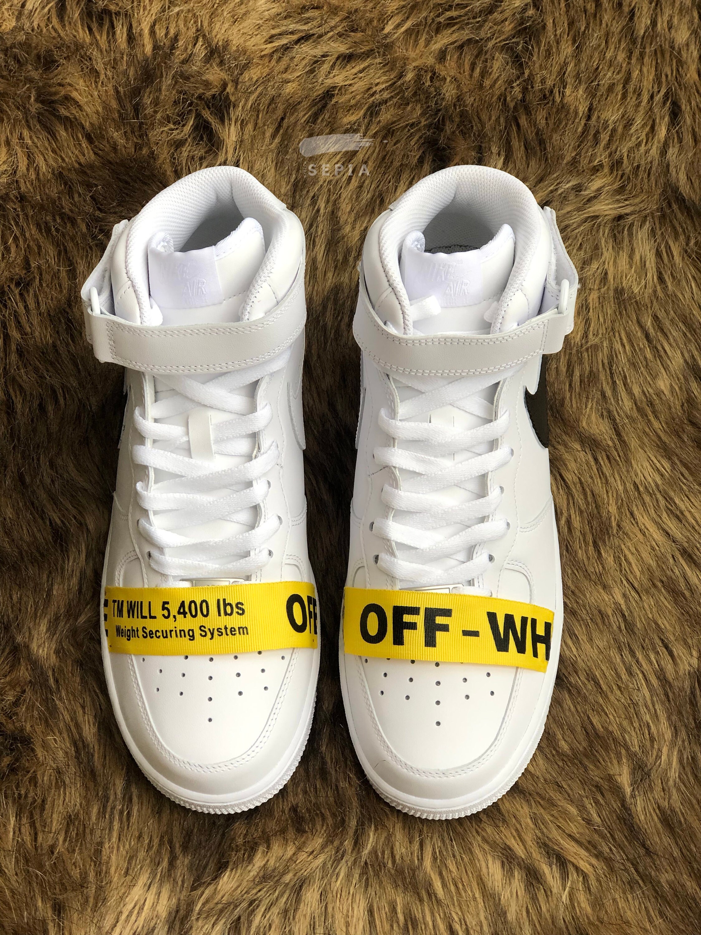 custom air force off white