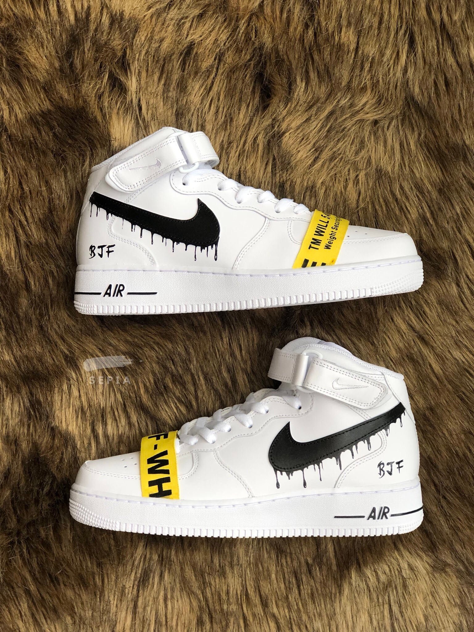 custom air force off white