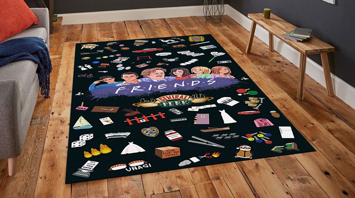 Friends Rug Modern Rug Custom Rug Popular Rug Area Rug Etsy