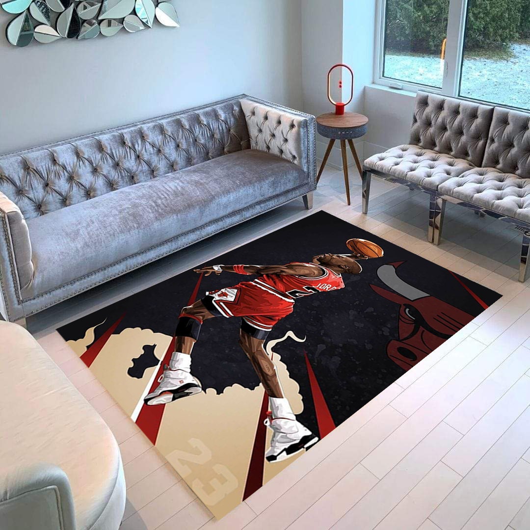 Air Jordan Rug Bulls Rug Legend Rug Michel Jordan Rug Etsy