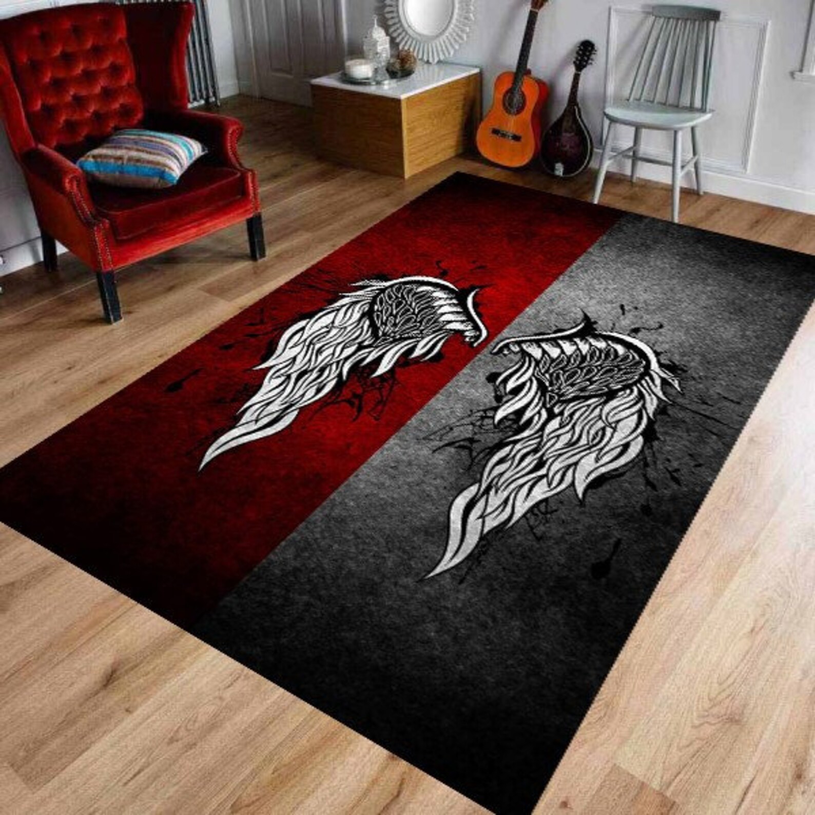 Angel Rug Modern Rug Custom Rug Popular Rug Divine Angel Etsy