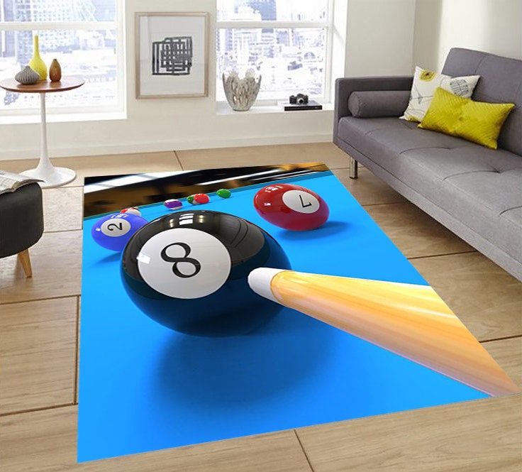 Billiards Rug Modern Rug Area Rug Custom Rug Modern Kilim Etsy