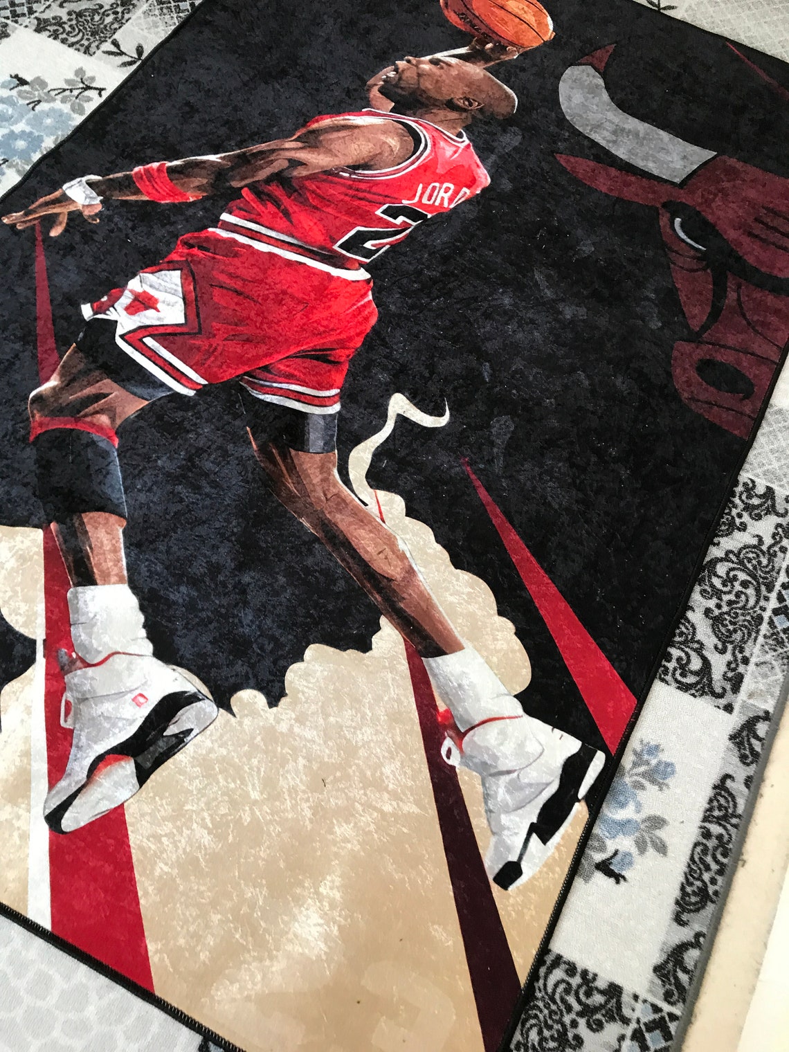Air Jordan Rug Bulls Rug Legend Rug Michel Jordan Rug Etsy