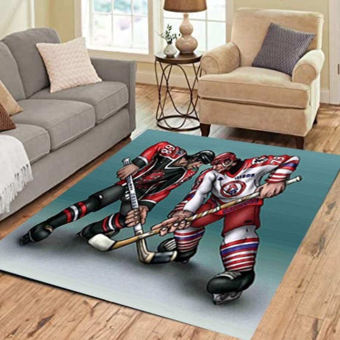 Ice Hockey Toronto Maple Leafs Modern Rug Custom Rug On Etsy