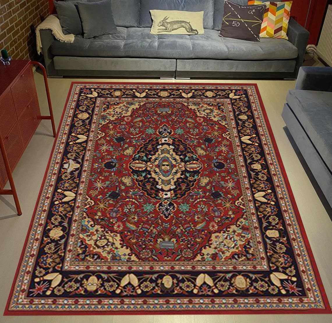 Dude Rug Big Lebowski Rug Dude Modern Rug Floor Rug | Etsy