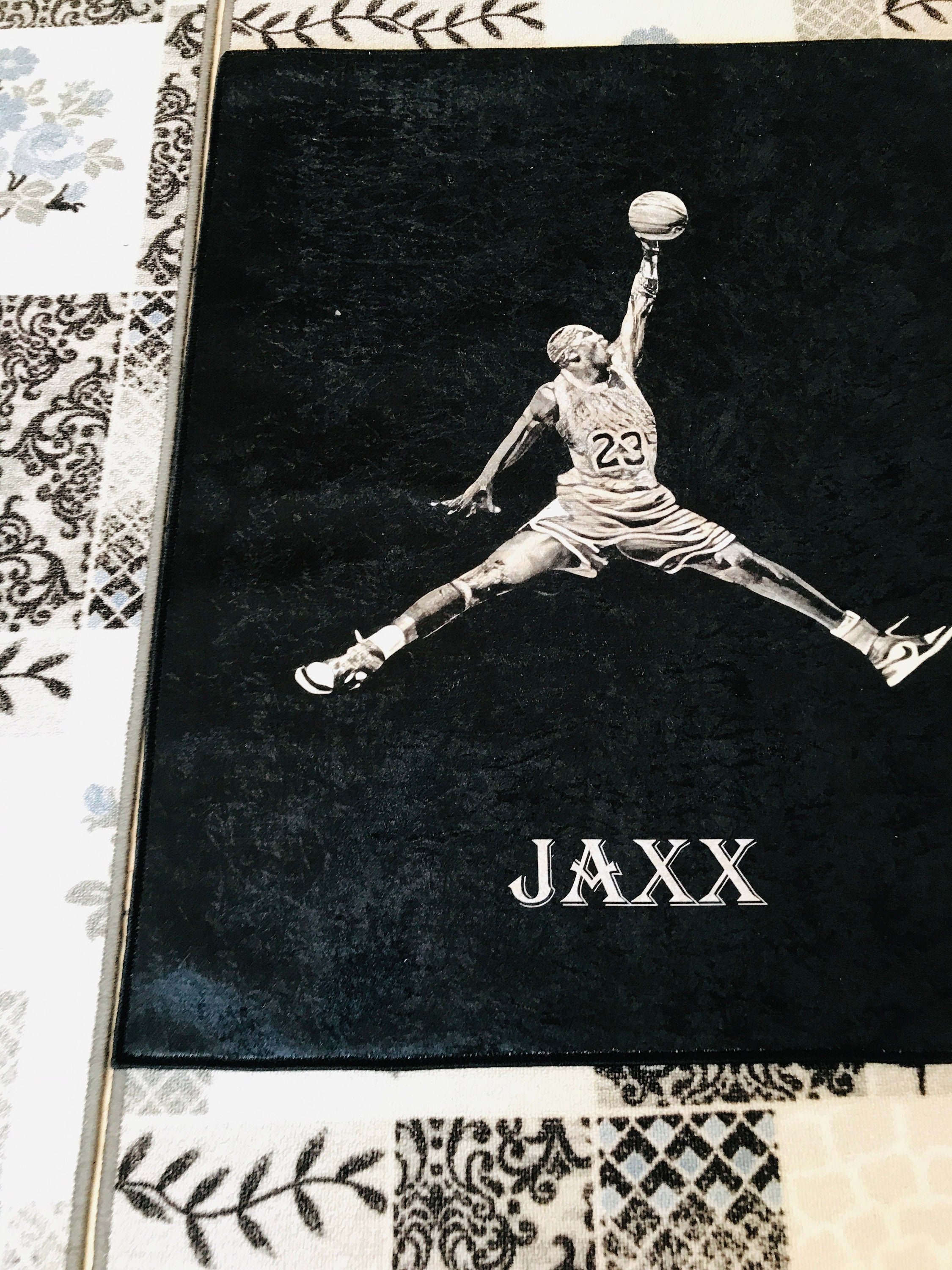 Air Jordan Michael Jordan Legend Rug Modern Rug Custom Etsy