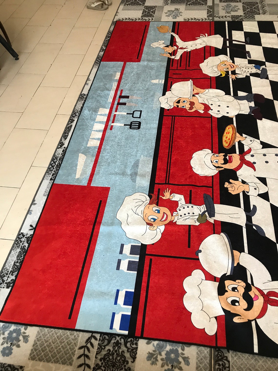 Kitchen Rug Modern Rug Washable Rug Chef Rug Custom Rug Etsy