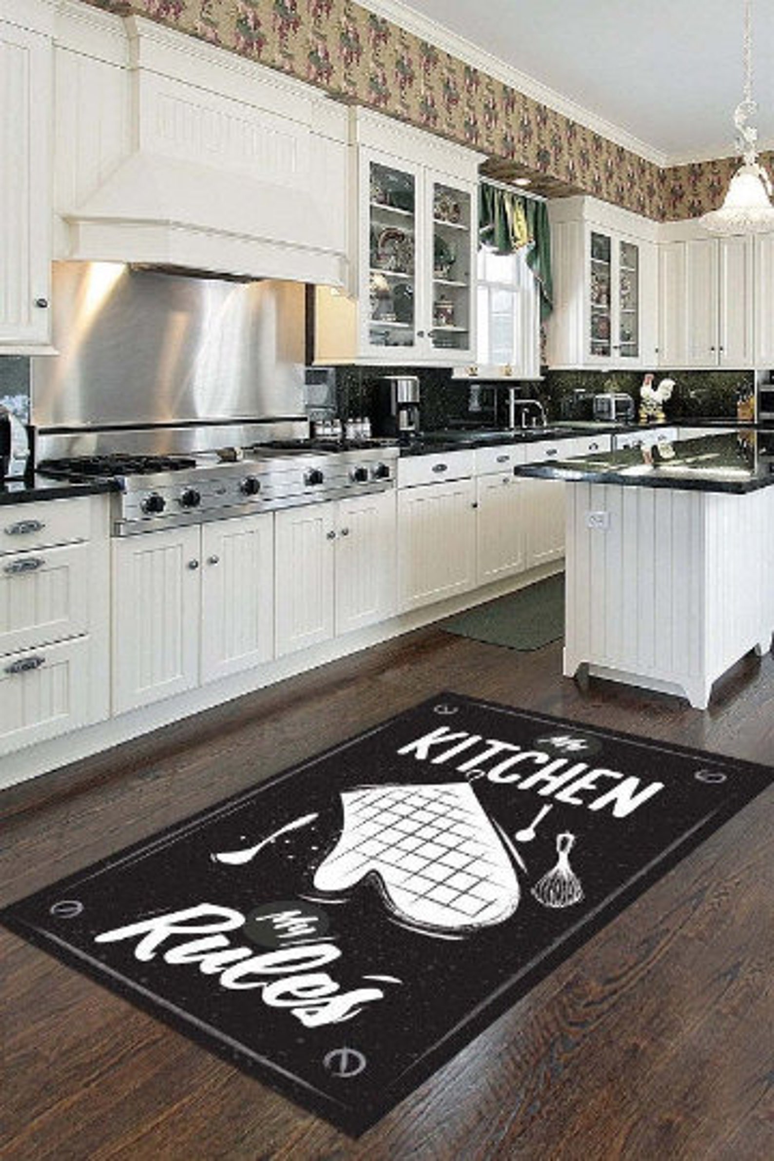 Kitchen Rug Kitchen Rules Custom Rug Personalized Rug Home Etsy