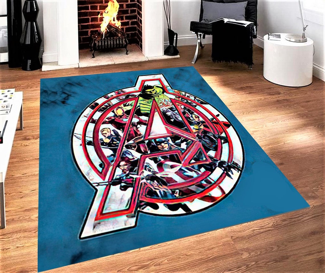 Avenger Rug Marvel Rug Super Hero Rug Modern Rug Custom Etsy