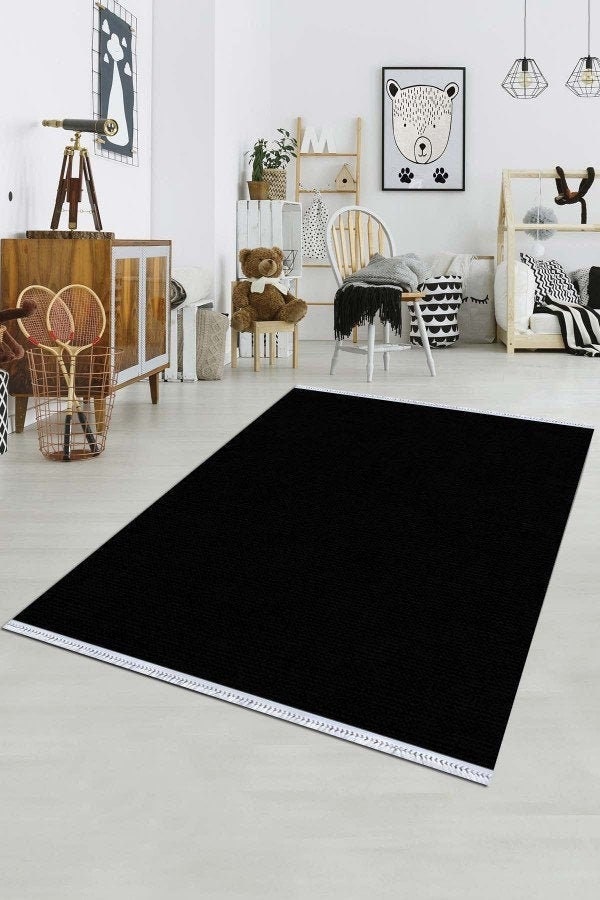 Modern Rugs for living room black rug natural rug area rug Etsy