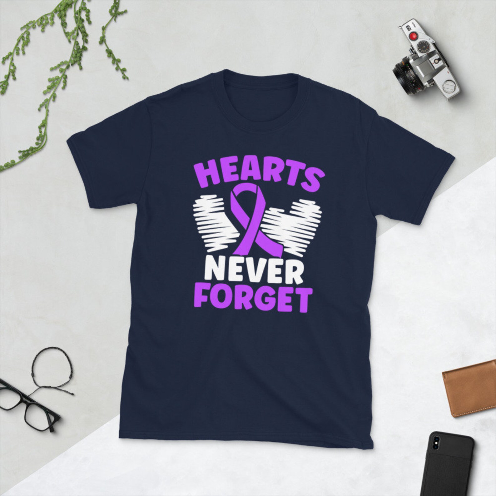 Dementia Awareness Hearts never forget Alzheimers Fighter | Etsy