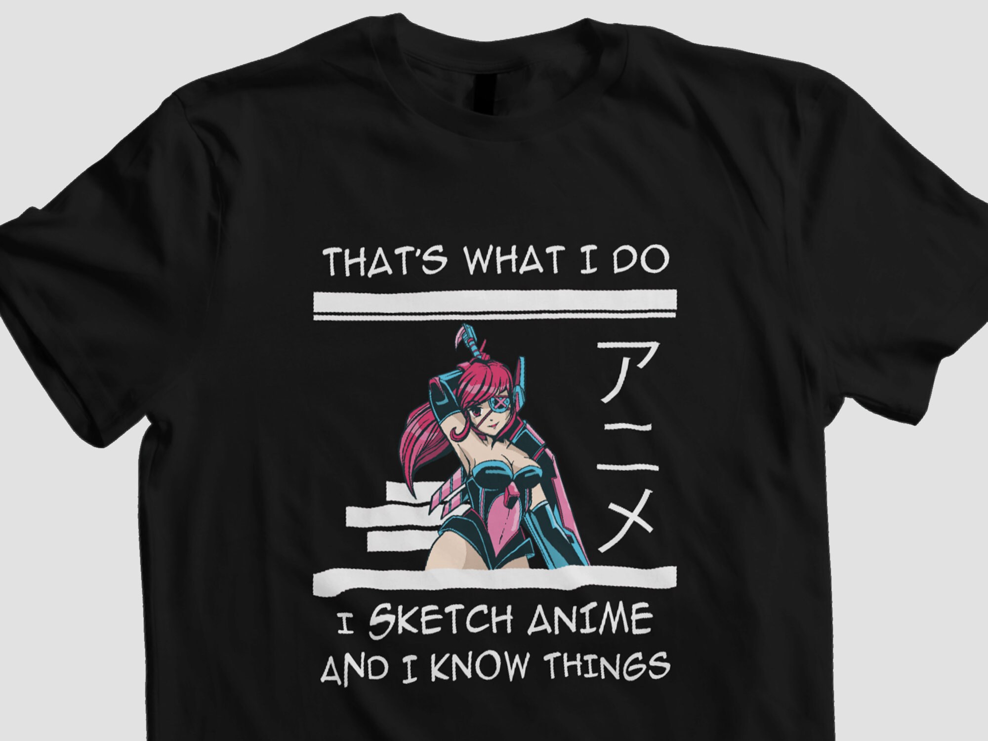 Anime Sketching T-Shirt Animes Shirt Drawing Manga Art Ink | Etsy
