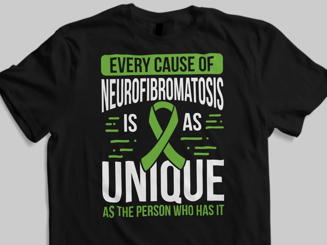 Neurofibromatosis Awareness TShirt Cause Green Ribbon Etsy