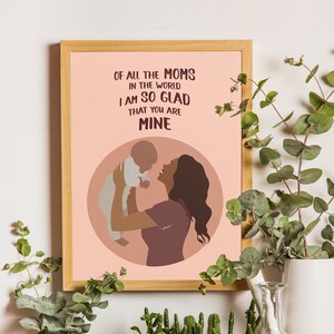 Muttertagsgeschenke, Mama Wandkunst, Geschenk für Mama, Muttertagsposter, Erstes Muttertagsgeschenk, Geschenk für die neue Mutter